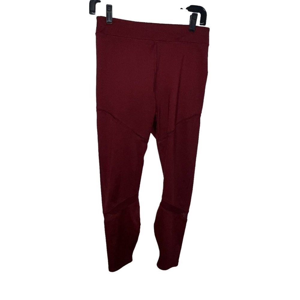 FABLETICS LEGGINGS MESH PANELS RED MAROON STYLE LG1931620 SIZE‎ MEDIUM WOMEN